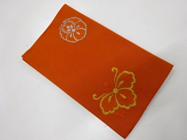 JAPANESE​ KIMONO​ /​ VINTAGE​ KINPU FUKUSA​ / TSUZURE / WOVEN FLOWER